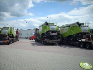 3 x Claas Lexion 580