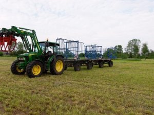 John Deere 5080r + przyczepy