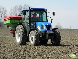 New Holland T4020 + Unia Group MXL 1200