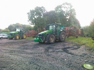 JD 8345r + Vaderstad Cultus, JD 8520 + Horsch Tiger