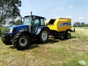 New Holland T5060 + New Holland BR7060