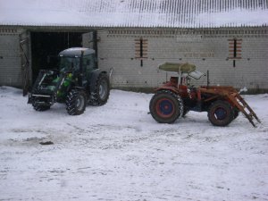 Deutz Fahr Agrofarm 420 i Same Corsaro 70