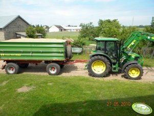 John Deere 5100R + Pronar 10t