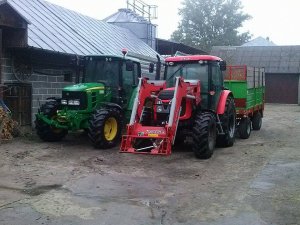 John Deere 6330+Cynkomet & Zetor Proxima90+Tytan