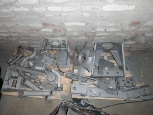 Wypiaskowane części