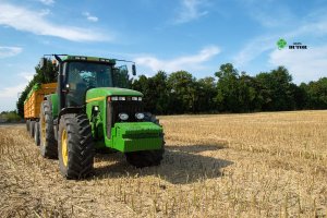 John Deere 8400 + 2x Joskin Tetracap 14T