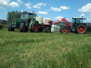 Fendt 312 lsa + Tur MX i Fendt 308 lsa + przyczepa