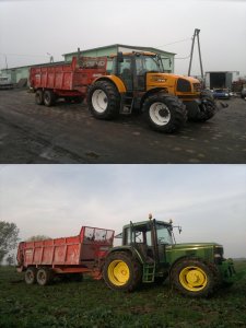 John Deere 6600 vs Renault Ares 816 RZ