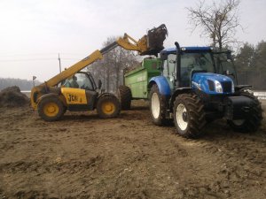 New Holland t6.140+Joskin Siroko 13t i JCB 530/70