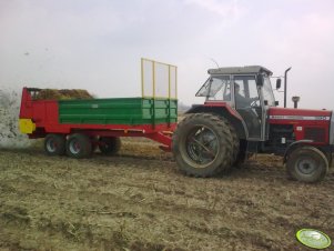 Massey Ferguson 390 + rozrzutnik 8 ton