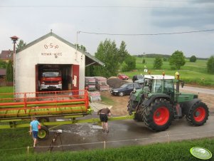 Fendt Favorit 818 + heder claas