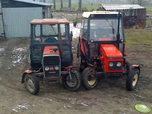 Zetor 7211 i Massey Ferguson 255 .