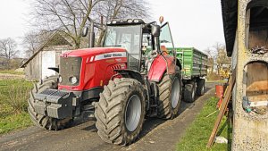 Massey Ferguson 7485 Dyna-VT + Zasław 12t