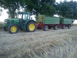 John Deere 6620 + 2x Pronar 672/2