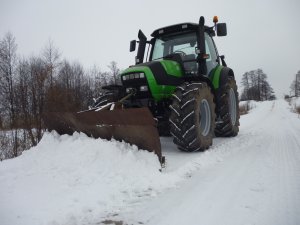 Deutz Fahr Agrotron M600 & Pług śnieżny