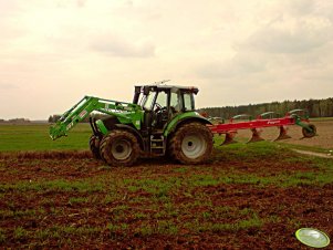 Deutz-Fahr K 420 + Kverneland AB100