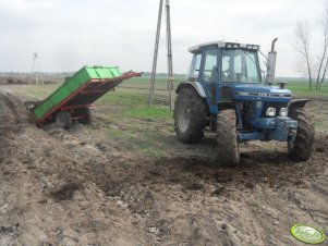 Ford 6410 & rozrzutnik 