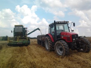 Massey Ferguson 6255 & John Deere 955