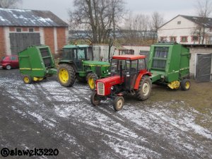 John Deere 3040 + John Deere 550 & C360 +  John Deere 550