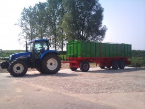 New Holland T6030 RC & Przyczepa 3-osiowa