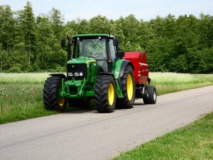 John Deere 6630 + Case IH RB 344