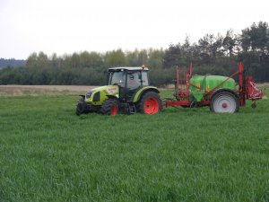 Claas Axos 340CX + Krukowiak Goliat