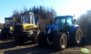 Harvester, Forwarder Ponsse i  New Holland T7030