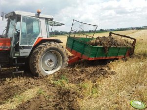 Massey Ferguson 3085 + rozrzutnik 6T