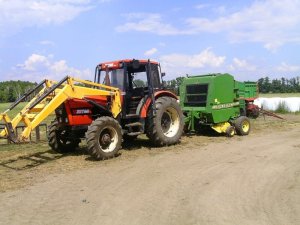 Zetor 7540 + Tenias B3 + John Deere 570
