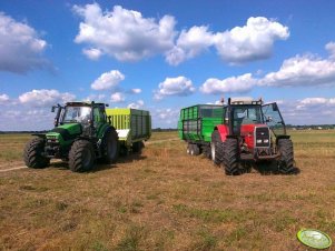 Massey Ferguson 8130 & Deutz Fahr Agrotron 130