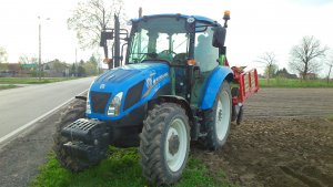 New Holland T4.75 + Unia Kora 2