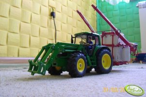 John Deere 6820 i opryskiwacz bury pelikan