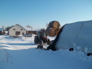 Case IH JX 95 + POL-MOT Warfama Tur 6