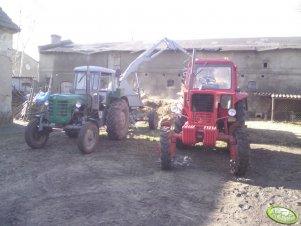 Mtz 82 + Rozrzutnik i Ursus C-4011+ Cyklop