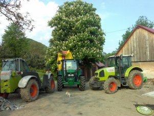 Claas Ares, JD 5720 i Claas Targo K50