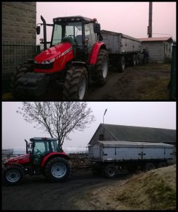 Massey Ferguson 5410 + przyczepa