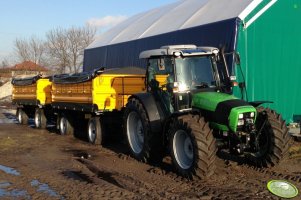 DF Agrofarm 420 TTV + 2 x Wielton PRS-2/W8