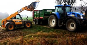 New Holland TVT195 & JCB 531-70 Agri