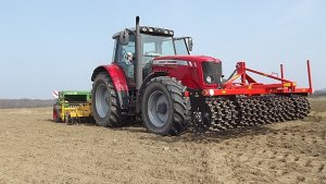 Massey Ferguson 5465 + agregat talerzowy uprawowo siewny staltech 3m