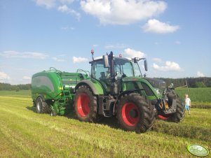 Fendt 714 Vario SCR + McHale Fusion 3