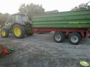 John Deere 5080m + Pronar T663