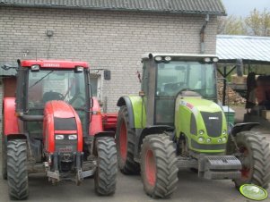 Claas Ares 657ATZ i Zetor Forterra 11441