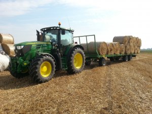 John Deere 6140R + Pronar T023