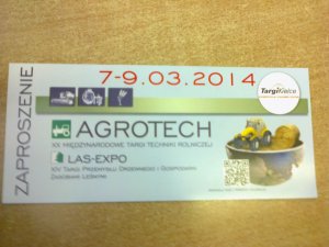 Bilet na AgroTech 2014