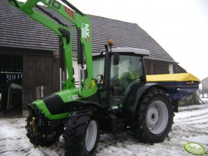 Deutz Fahr Agrofarm 420 profiline + Bogballe L2plus