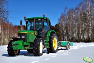 John Deere 6200 + Dwukółka