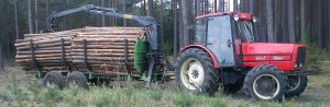 Zetor 9540 & PD80 Ryś 350TH