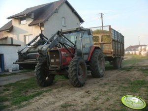 Massey Ferguson 3075 + rorzrzutnik 12 t