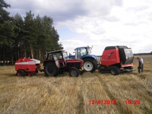 New Holland T6050+KUHN VB2160 & Zetor 8011+Sipma