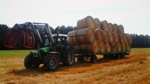 Deutz-Fahr Agrofarm 420 GS + Pronar T023